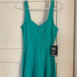 Express Teal Cotton Dress